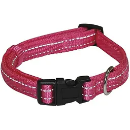 Нашийник для собак Croci Soft Reflective світловідбиваючий з нейлону 40-65 см рожевий