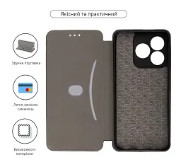 Чохол-книжка ArmorStandart G-Case для ZTE Nubia V60 Black - мініатюра 3