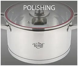 Каструля з кришкою Krauff Prime Chef 26-238-070 22 см 4.7 л срібляста - мініатюра 3