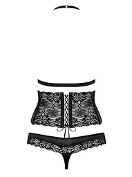 Комплект білизни Obsessive 846-SEG-1 L/XL чорний - мініатюра 6