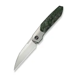 Складаний ніж Weknife Brr15 Bohler M390 титан карбон 82,5 мм зелений сірий