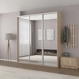 Шафа-купе Idea серія 2 230 x 60 x 240 см Дуб сонома Дзеркало