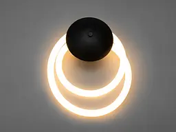 Світильник настінний LED Diasha SY9605-BK Шланг, 16W, чорний, для коридору та вітальні - мініатюра 2