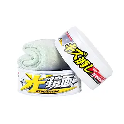 Твердий віск для маскування подряпин SOFT99 Scratch Clear Wax Mirror Finish White, для білих кольорів, металік, 200 г