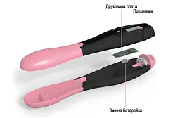 Швидкісна скакалка з лічильником EasyFit чорний-рожевий - мініатюра 3