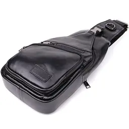Чоловіча сумка через плече з натуральної шкіри Vintage 19х32х8 см sum0028982 - мініатюра 6