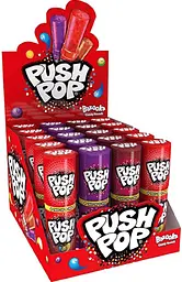 Льодяник Bazooka Push Pop Candy Strawberry Blackcurrant Cola 15г, 1шт - мініатюра 7