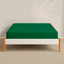 Простирадло Cosas на резинці фланель 100х200 forest, смарагдовий (Flannel_54Forest_100x200x20) - мініатюра 3
