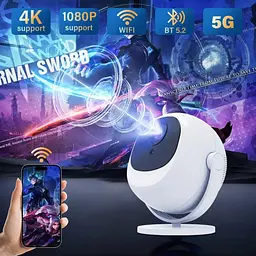 Проєктор H96 MAX BL360 LED LCD HD 200AL 16:9 H713 1G/8G Android 11.0 HDMI WiFi BT біло-чорний - мініатюра 4