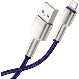 Кабель Baseus Cafule Metal USB-A to Lightning 2m Purple (CALJK-B05) [169645] - мініатюра 4