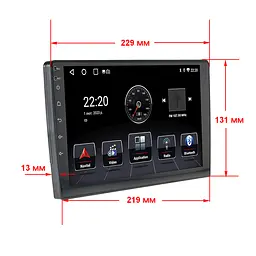 Мультимедійна станція XPRO 2Din на Android з екраном 8'' Ram 2+ Storag 32 - 7723 (42990-7723A_1706) - мініатюра 6