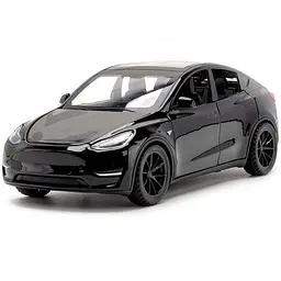 Колекційна металева модель електромобіля АвтоЕксперт Tesla Model Y з інерцією, світлом та звуком 1:32 - мініатюра 3