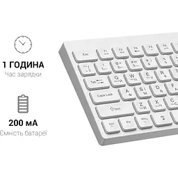 Клавіатура OfficePro SK955 White [128851] - мініатюра 6