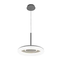 Люстра стельова LED Levistella 797MD6006 (400) DGY, 60W, три режими світла, сірий метал, сучасний стиль для дому - мініатюра 2