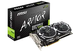 Відеокарта GeForce GTX 1060 3GB MSI Armor OCV1 (GTX 1060 ARMOR 3G OCV1) Б/В