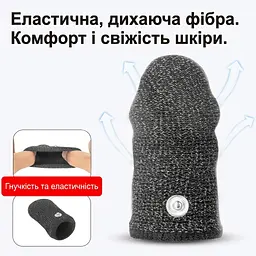 БДСМ насадки таканинні еластичні для електростимуляції пенісу та яєчок з пультом ДК та USB 19 режимів - мініатюра 4