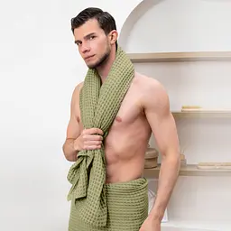 Рушник вафельний Cosas Sage Greek Waffle 45x90 см (Towel_76Sage_GreekWaffle_45x90) - мініатюра 6