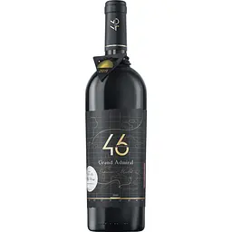 Вино 46 Parallel Grand Admiral Saperavi Merlot марочне 2019 червоне сухе 0.75 л 13.5% (4820233641131)