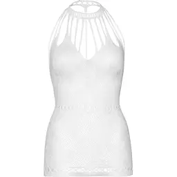 Ажурна сукня-сітка Leg Avenue Lace Mini dress With cut-outs White, One Size - мініатюра 7
