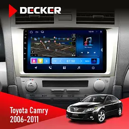 Штатна магнітола Toyota Camry 2006-2011 Climate AMP Decker D10-008 8x128 DSP 4G Decker (НФ-00009039)