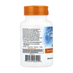 Вітамінно-мінеральний комплекс Doctor's Best Ашваганда, Ashwagandha, 60 вегетаріанських капсул (DRB00304) - мініатюра 3
