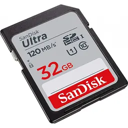 Карта пам'яті SanDisk 32GB SDHC class 10 Ultra (SDSDUN4-032G-GN6IN) - мініатюра 2