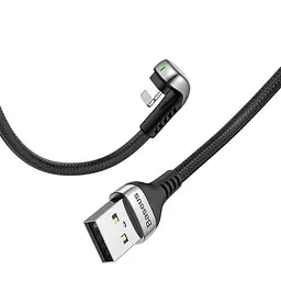 Кабель Baseus Green U Shape Cable USB to Lightning 2.4A 1m CALUX-A01 Black