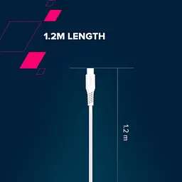 Дата кабель USB 2.0 AM to Type-C 1.2m AC18SC 18W White Canyon (CNS-AC18SC12W) - мініатюра 5