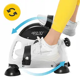 Міні велотренажер 4FIZJO Active 2 в 1 для рук та ніг White/Black (P-5905973406413) - мініатюра 4