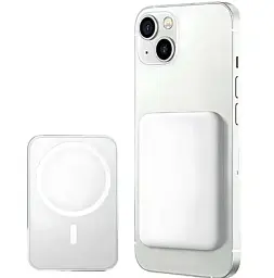Бездротовий повербанк Remax RPP-65 10000mah 20W MagSafe Magnetic Wireless Power Bank White - мініатюра 4