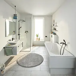 Душова система термостатична Grohe QuickFix Vitalio Start System 250 266772431, Чорний матовий - мініатюра 7