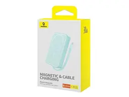 Зовнішній акумулятор (павербанк) BASEUS Magnetic Mini 10000mAh 30W Blue P1002210B333-00 - мініатюра 6