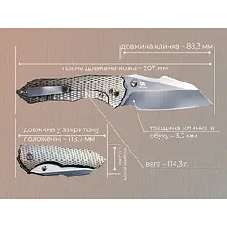 Ніж складаний Weknife High-Fin XL WE24010-3 - мініатюра 11