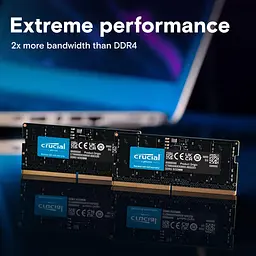 Модуль пам'яті Crucial DDR5 128GB (2x64) 5600Mhz SODIMM (CT2K64G56C46S5) - мініатюра 5
