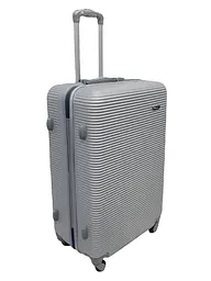 Валіза велика L ABS-пластик Milano bag 004 75,5×50×33,5см 105л Срібна - мініатюра 2