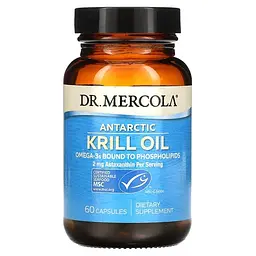Олія криля (Krill oil) Antarctic Krill Oil 60 Capsules Dr. Mercola vit0005275