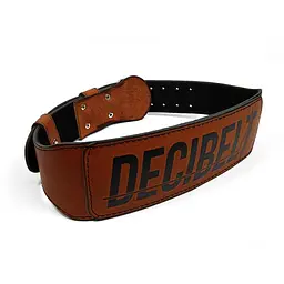 Пояс атлетичний EasyFit DeciBelt (шкіра) коричневий L (EF-BRL)