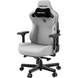 Крісло ігрове Anda Seat Kaiser 3 Fabric Size XL Grey (AD12YDC-XL-01-G-PV/F) - мініатюра 2