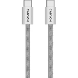 Дата кабель USB-C to USB-C 1.0m 60W Magnet Braided Light Grey Canyon (CND-CCMG60AB15LG) - мініатюра 4