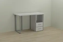 Комп'ютерний стіл Ferrum-decor Отто 75x140x60 сірий ДСП Білий 32мм (FRD-101506)