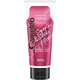 Крем кератиновий Delia Cosmetic Cameleo для пошкодженого волосся Smooth&Shine 250 мл