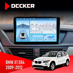 Штатна магнітола BMW X1 (E84) 2009-2012 Decker D10-010 6x128, DSP, 4G, 2K Decker (НФ-00009319)