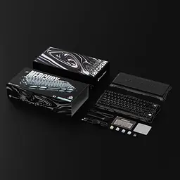 Клавіатура GravaStar Mercury K1 80 keys Kailh Cherry Pink EN BT/WL/USB Stealth Black (GSK1_XTAL_BLK) - мініатюра 5