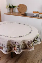 Скатертина гобеленова овальна на стіл 160х250см (039128)