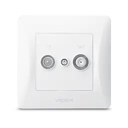 Розетка TV+SAT кінцева біла VIDEX BINERA VIDEX (24442-000) - мініатюра 2
