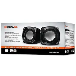 Акустична система REAL-EL S-20 black (EL121100007) - мініатюра 2
