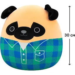 М'яка іграшка Squishmallows Мопс Принц 30 см різнобарвний (SQCR06622) - мініатюра 6