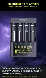Зарядний пристрій Liitokala Lii-600 на 4 канали (для Ni-MH, Ni-CD, Li-Ion) з блоком живлення - мініатюра 10