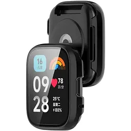 Чохол-накладка DK Пластик Gloss Glass Full Cover для Xiaomi Redmi Watch 3 Active / 3 Lite (black) - мініатюра 2