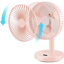 Портативний вентилятор Jile Desktop small fan 01 Pink (1146684) [167298] - мініатюра 2